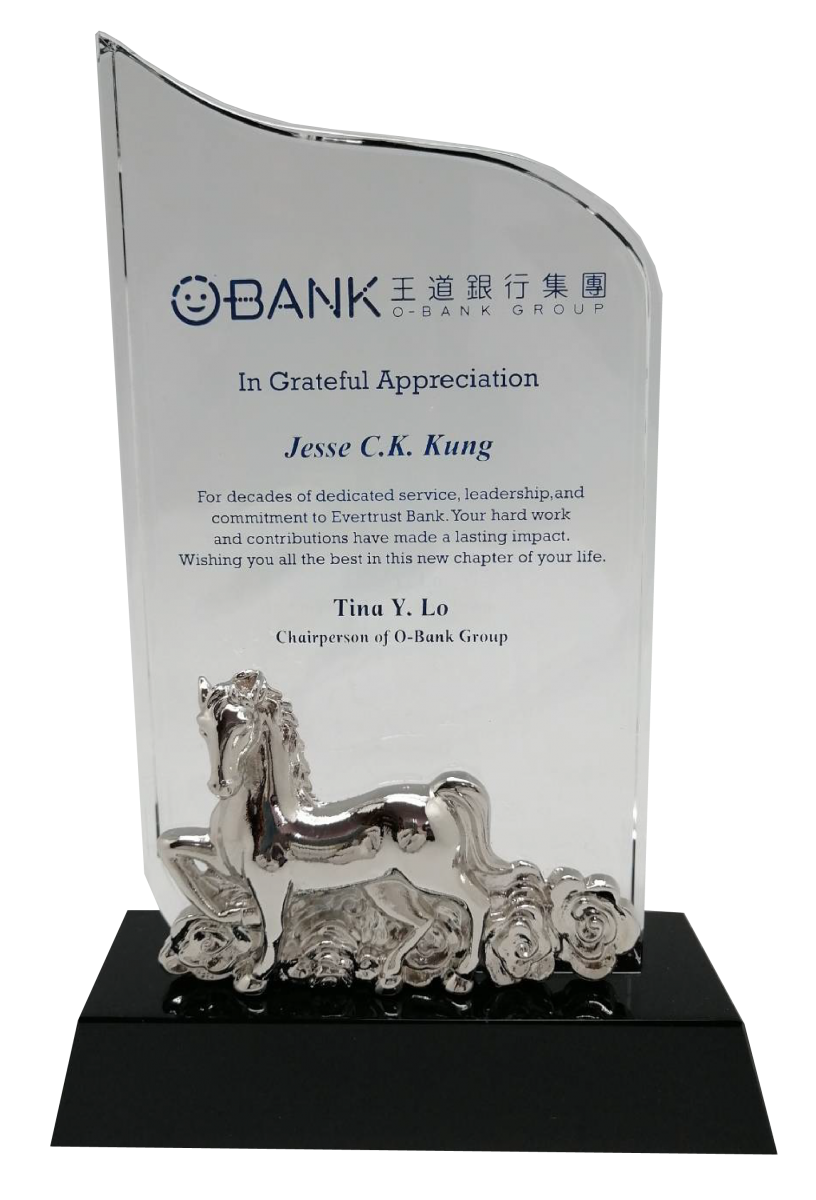 王道銀行-年資表揚獎牌-大新禮品製作